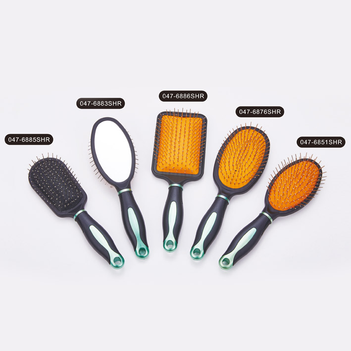 Metal pins hair brush,hair brush with mirror,Cushion hair brush,hair brush curler