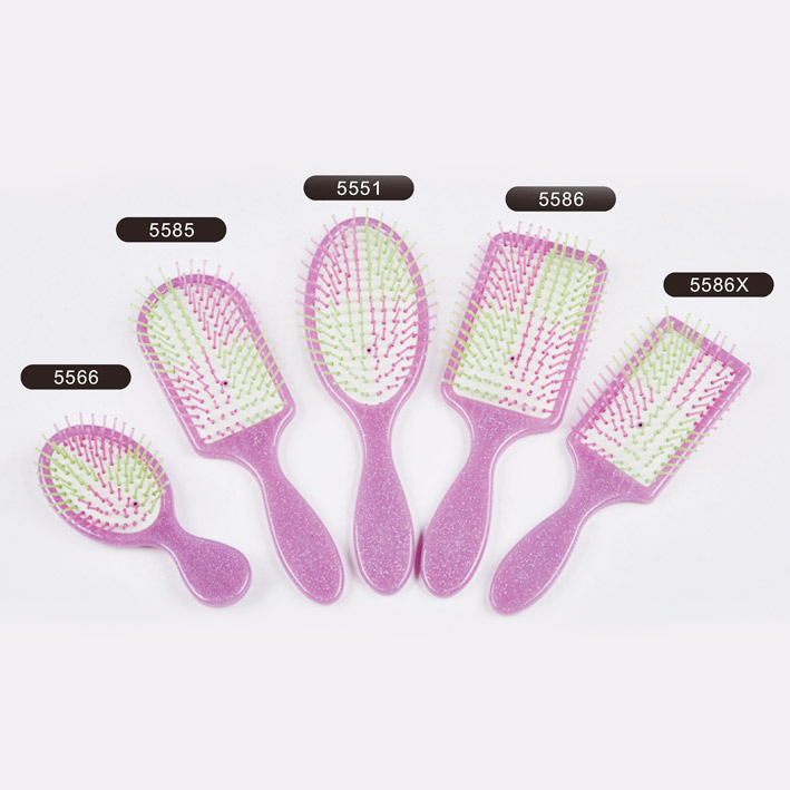 Plastic hair brush,Colorful plastic pins hair brush