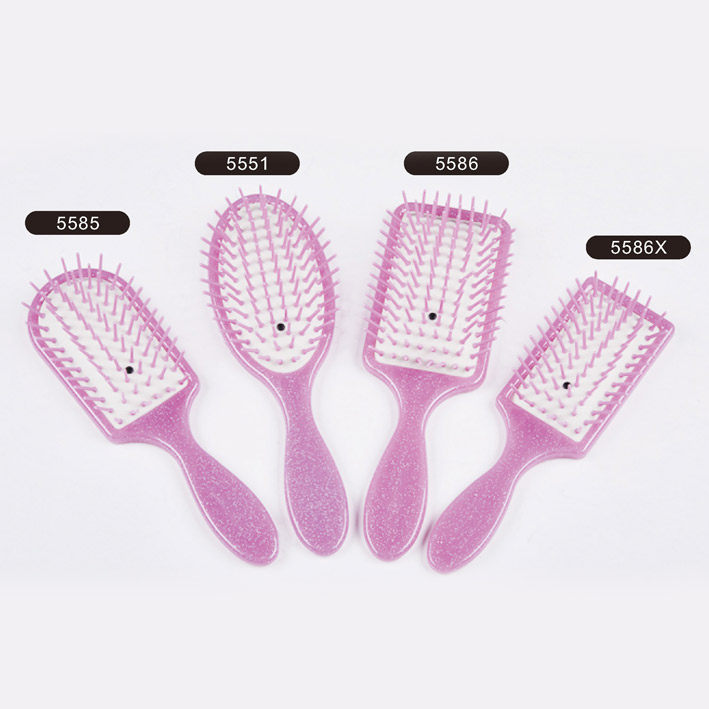 5pcs Plastic hair brush with message pins