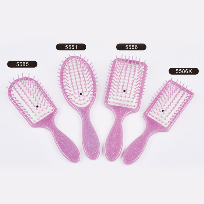 Plastic hair brush,Colorful plastic pins hair brush