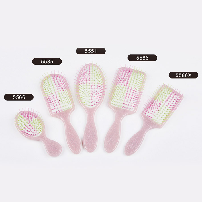 Plastic hair brush,Colorful plastic pins hair brush