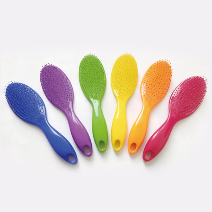 Plastic hair brush,Colorful plastic pins hair brush,Hair brush supplier
