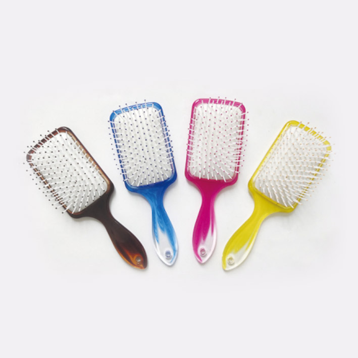 Plastic hair brush,Colorful plastic pins hair brush