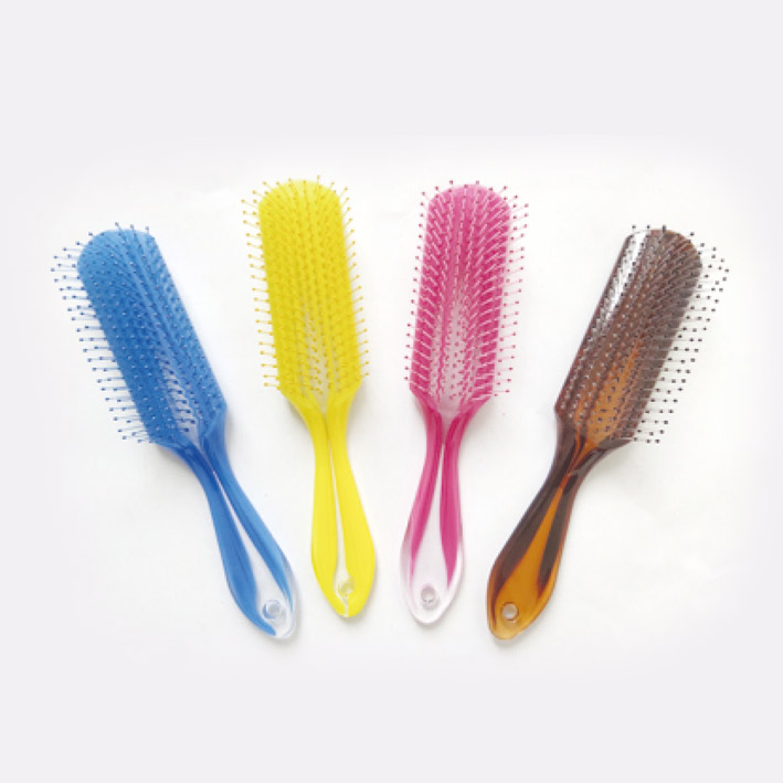 Mix color hair brush