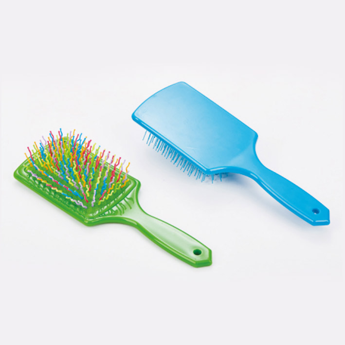 Plastic hair brush,Colorful plastic pins hair brush