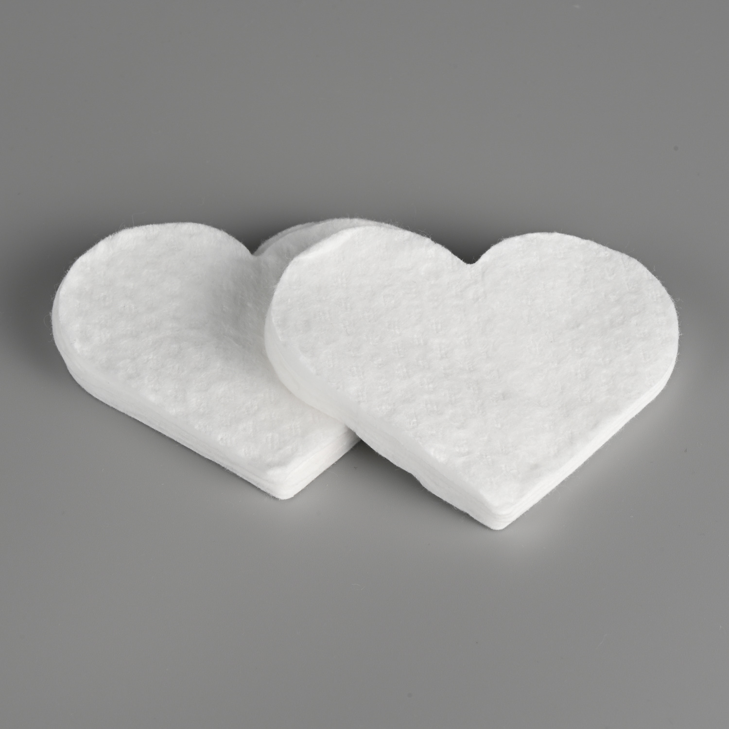 Heart style cotton pads