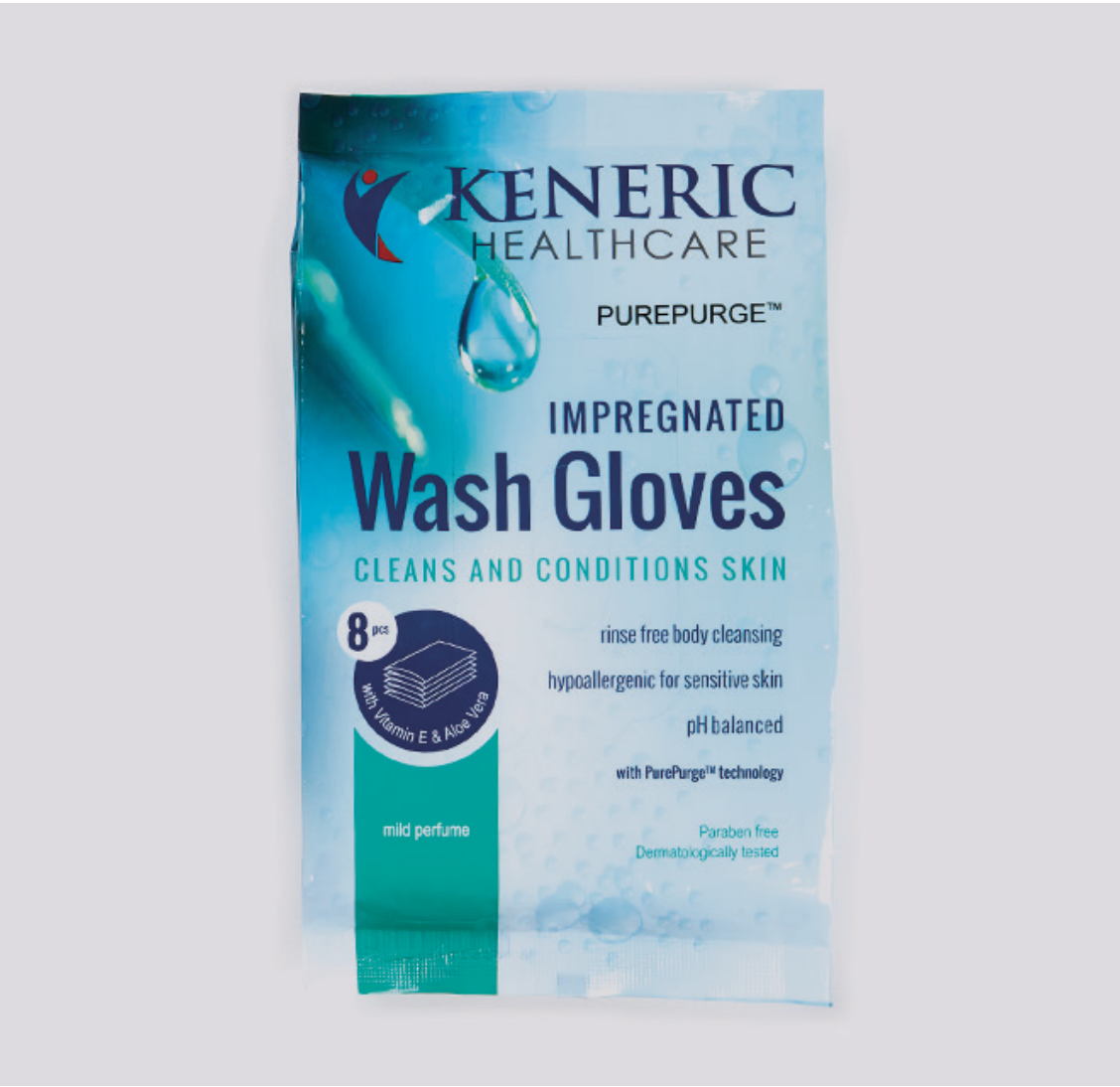 Impregenated Wash Gloves Cleans and Conditions Skin