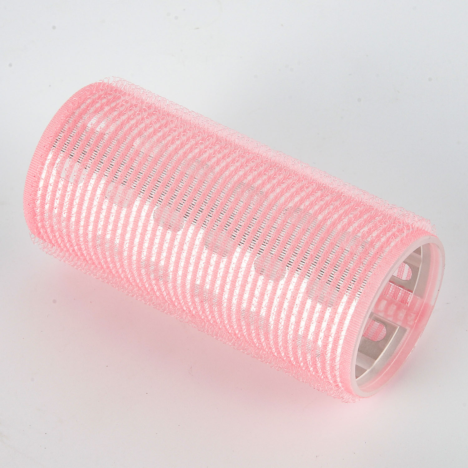 Pink Lining with Aluminium Sheet Hair Rollers