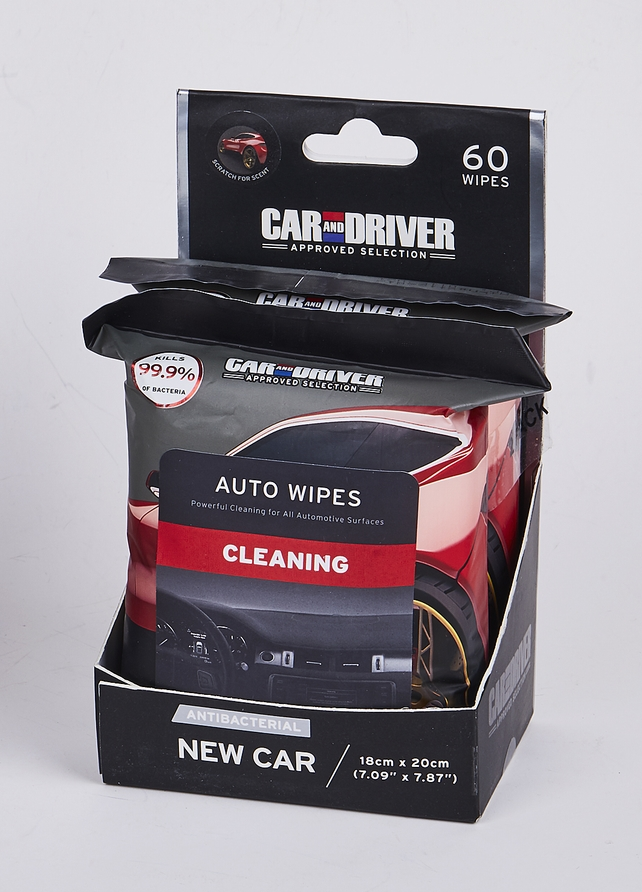 60PCS Car Care Disinfection Wet Wipe