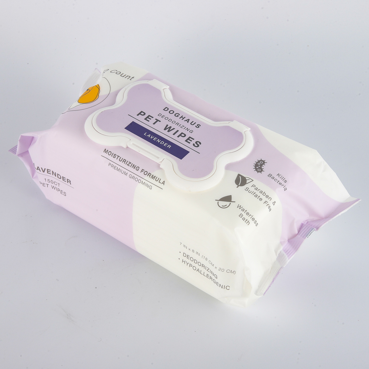 150PCS Pet Wipes with Lavender Favor